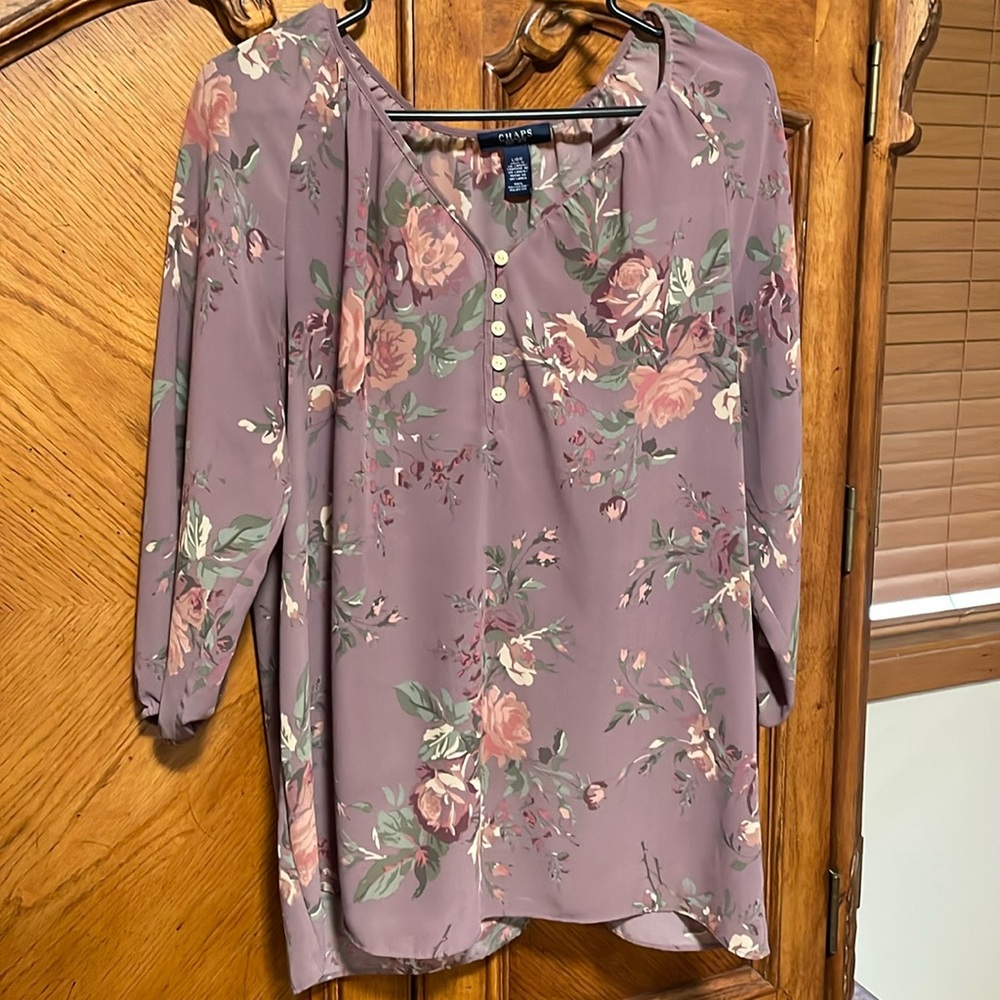 🌸 Chaps Blouse (purple)